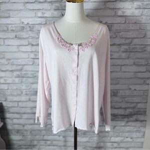 Aria Baby Pink Pj Top Large